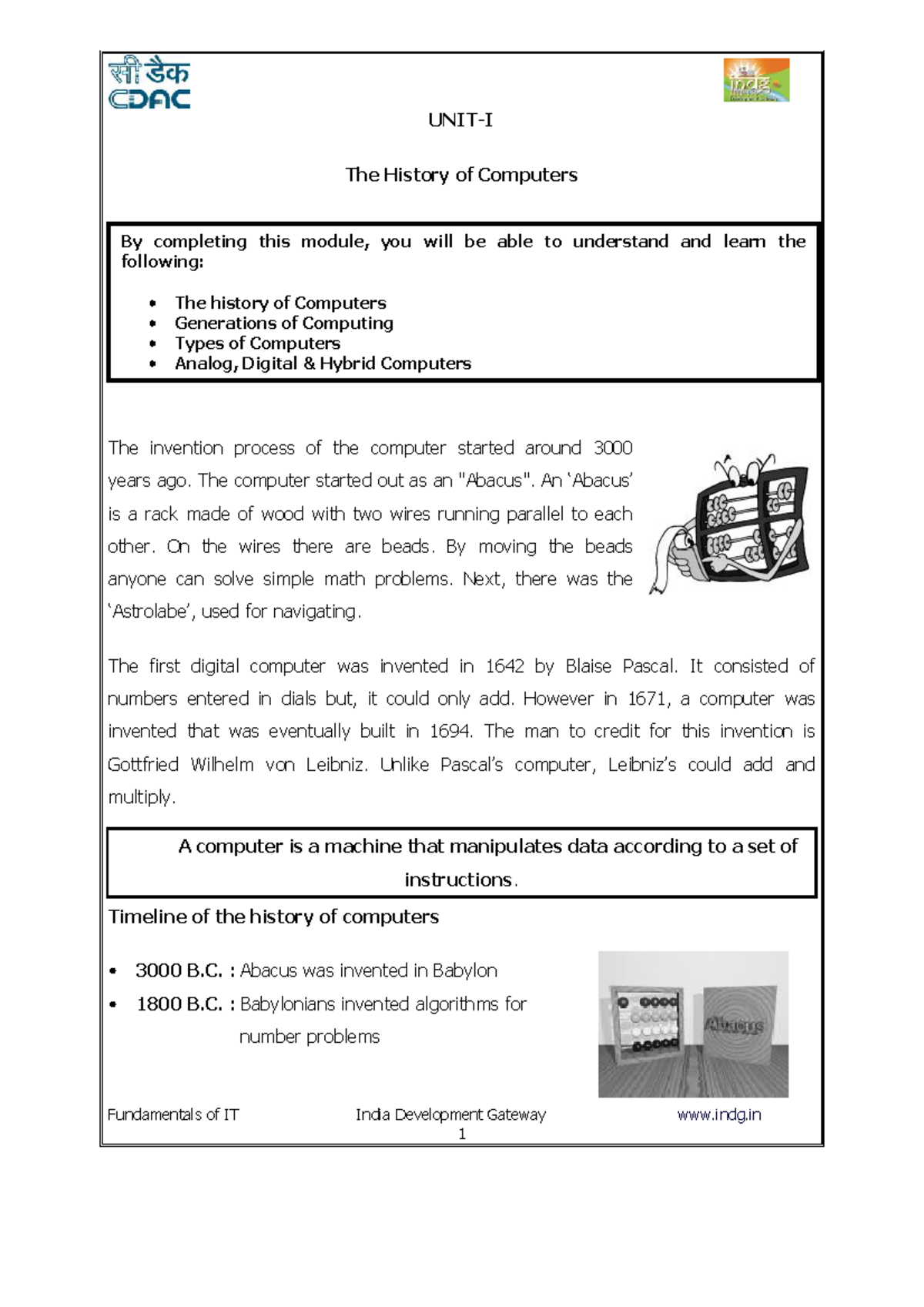 The History of Computers: Generations and Types Explained - Studocu