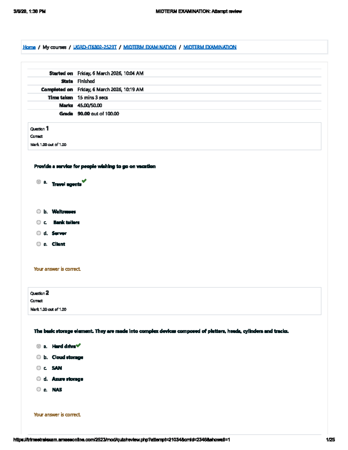 IPT Midterm Exam Review: Key Questions and Answers - Studocu