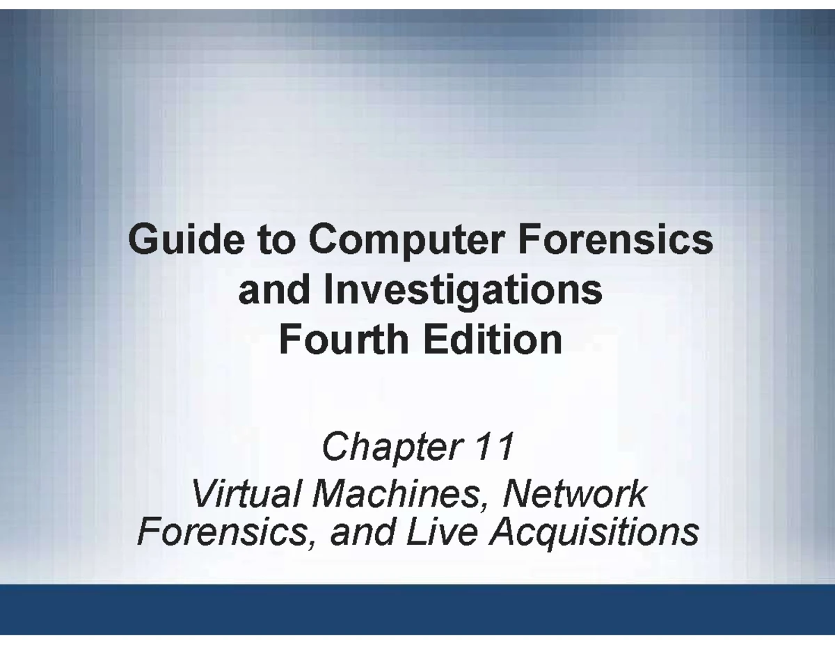 Chapter 6: File Systems Overview - Cyber Forensics 5 - Studocu
