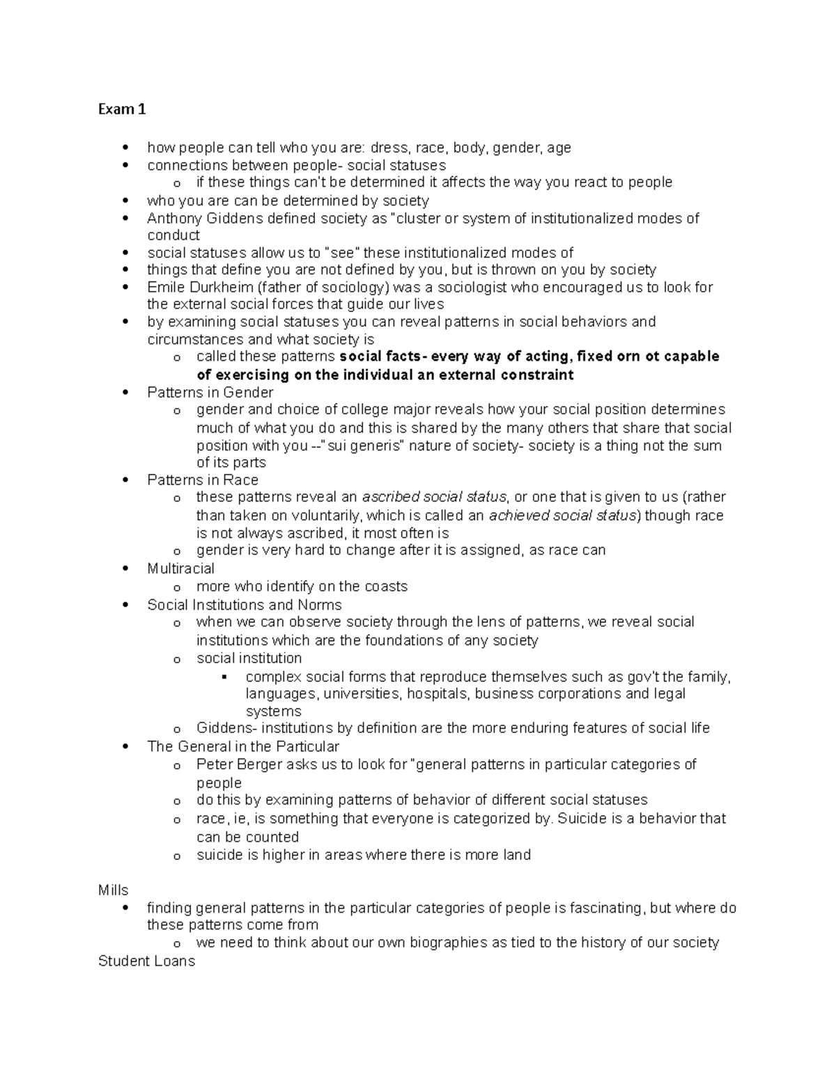 SOCI201 Final Exam Notes on Social Constructs and McDonaldization - Studocu