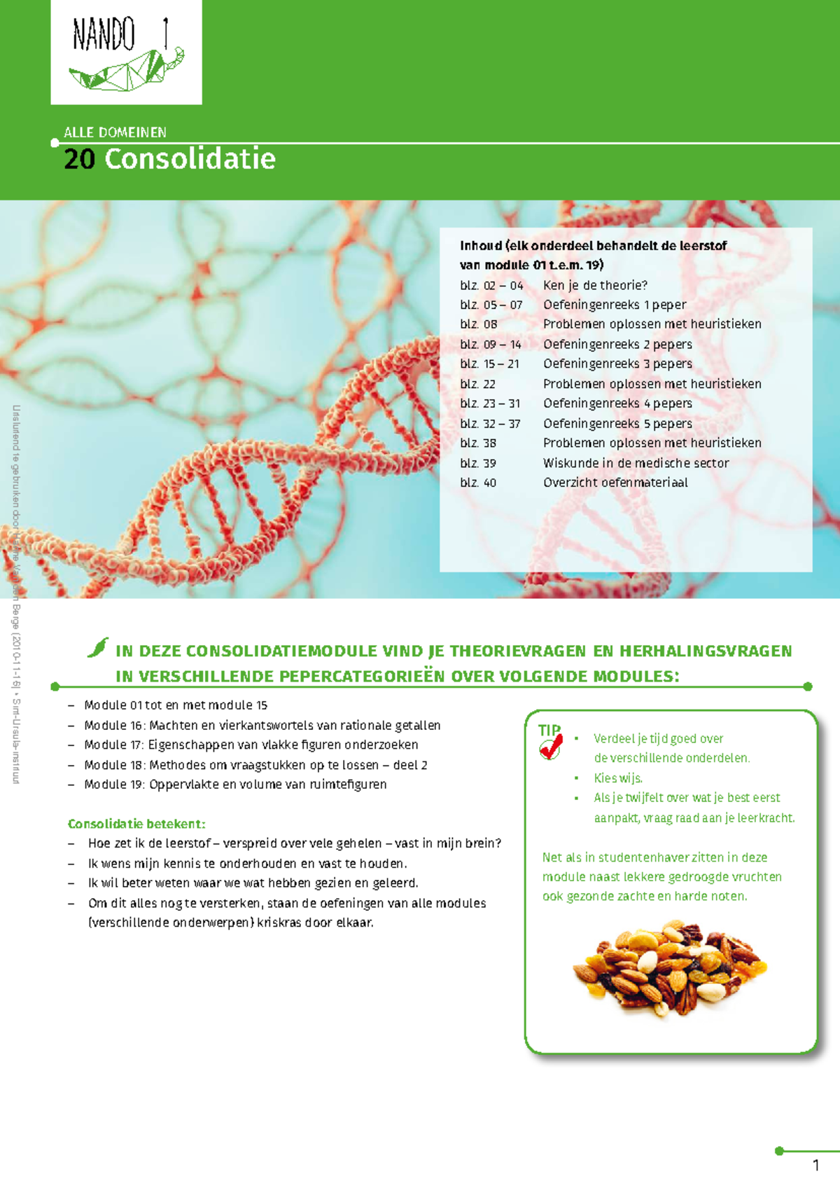 Nando 1 Module 20: Consolidatie voor Module 01 t.e.m. 19 - Studocu