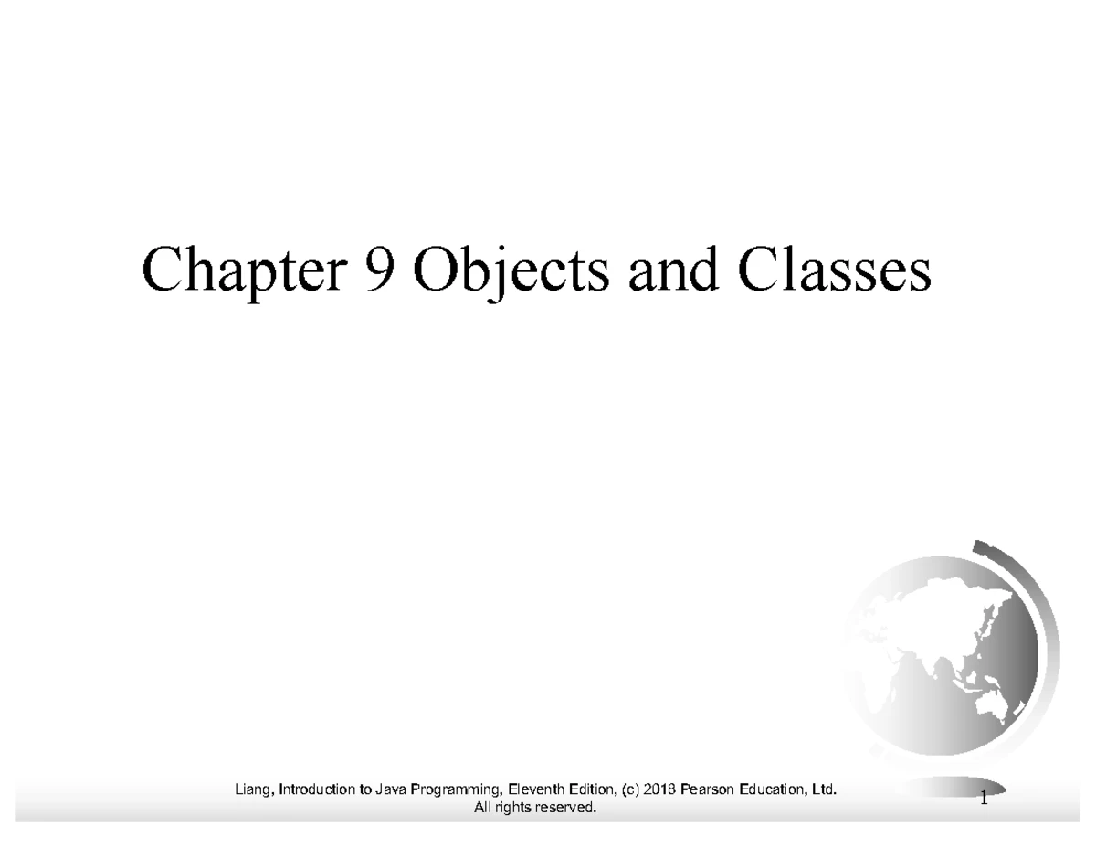 Chapter 10: Thinking in Objects - Java Programming (CS101) - Studocu