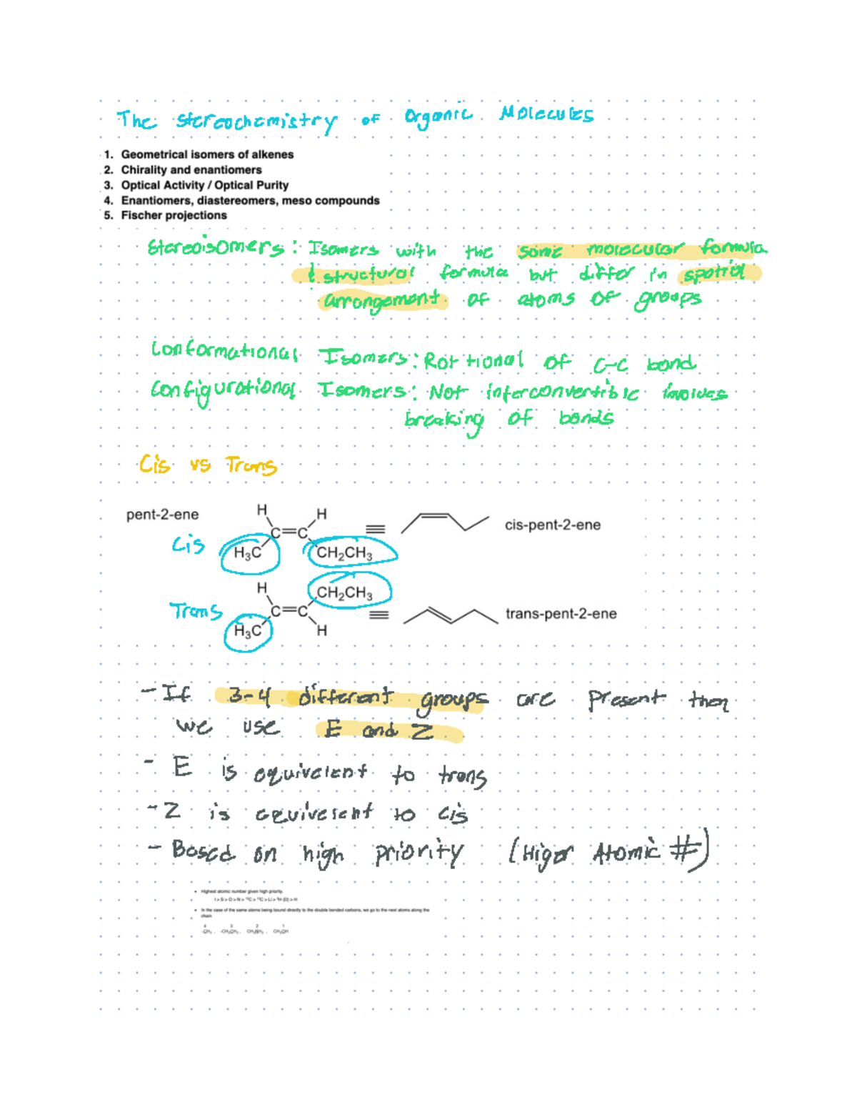 Chapter 4 Additional Notes - The stereochemistry of Organic ...