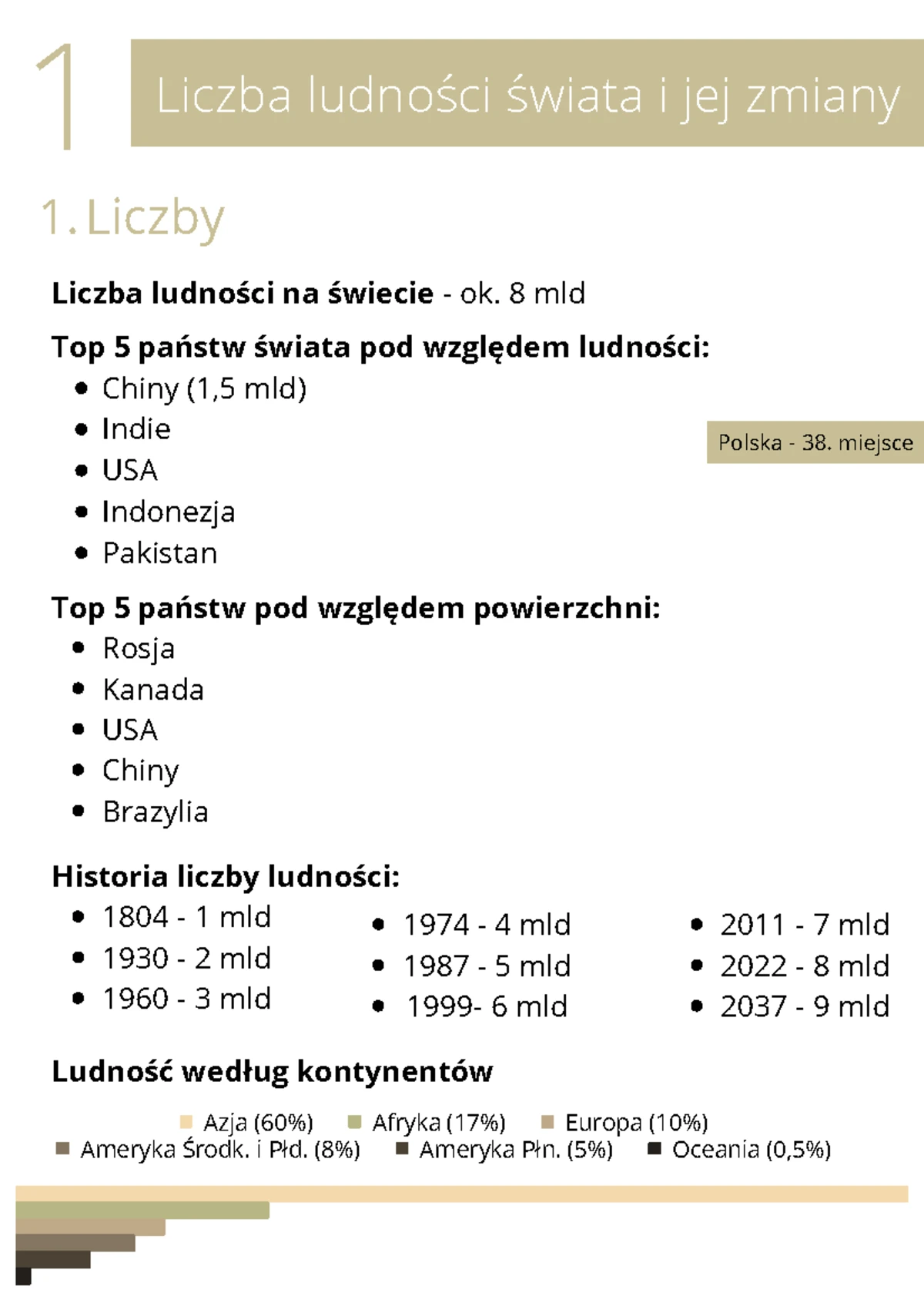 Geografia - Polityczny Podział Świata i Wskaźniki Rozwoju Krajów - Studocu