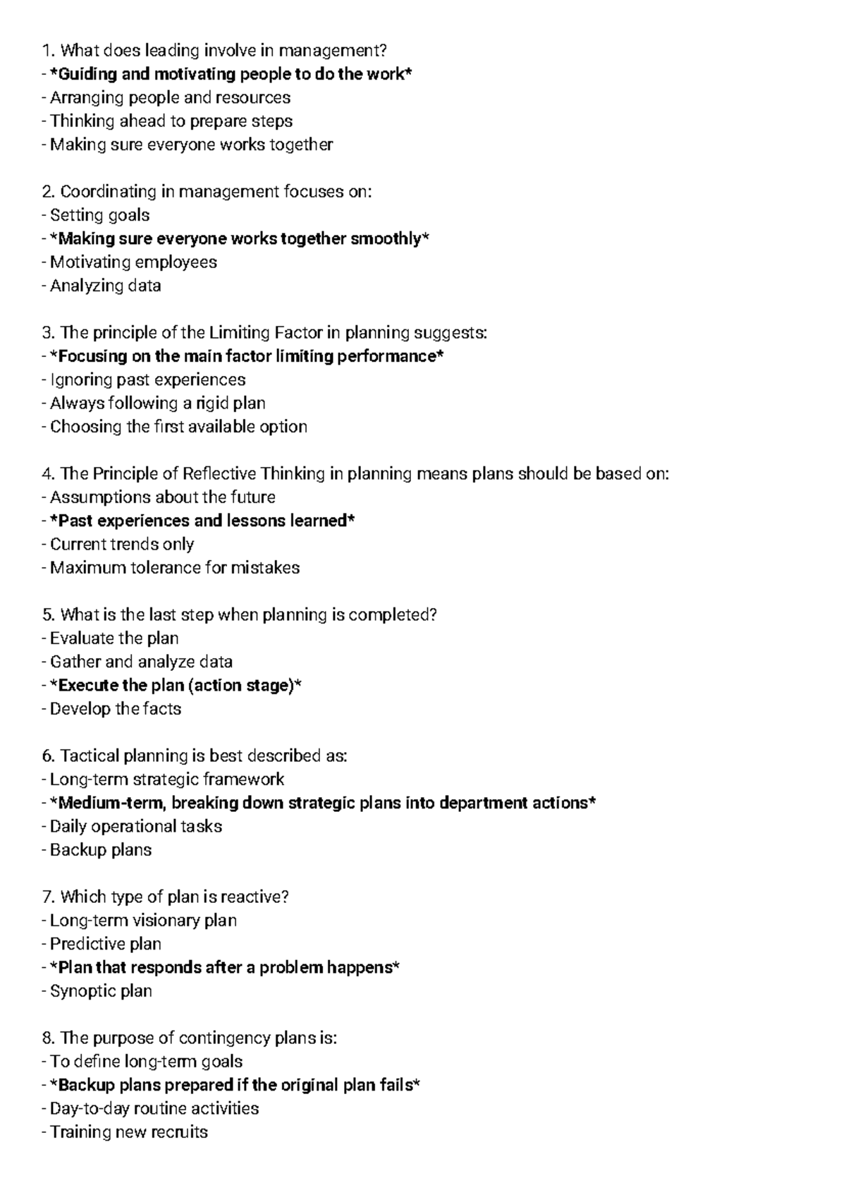 Management Principles and Practices: A Comprehensive Review (MGT 101 ...