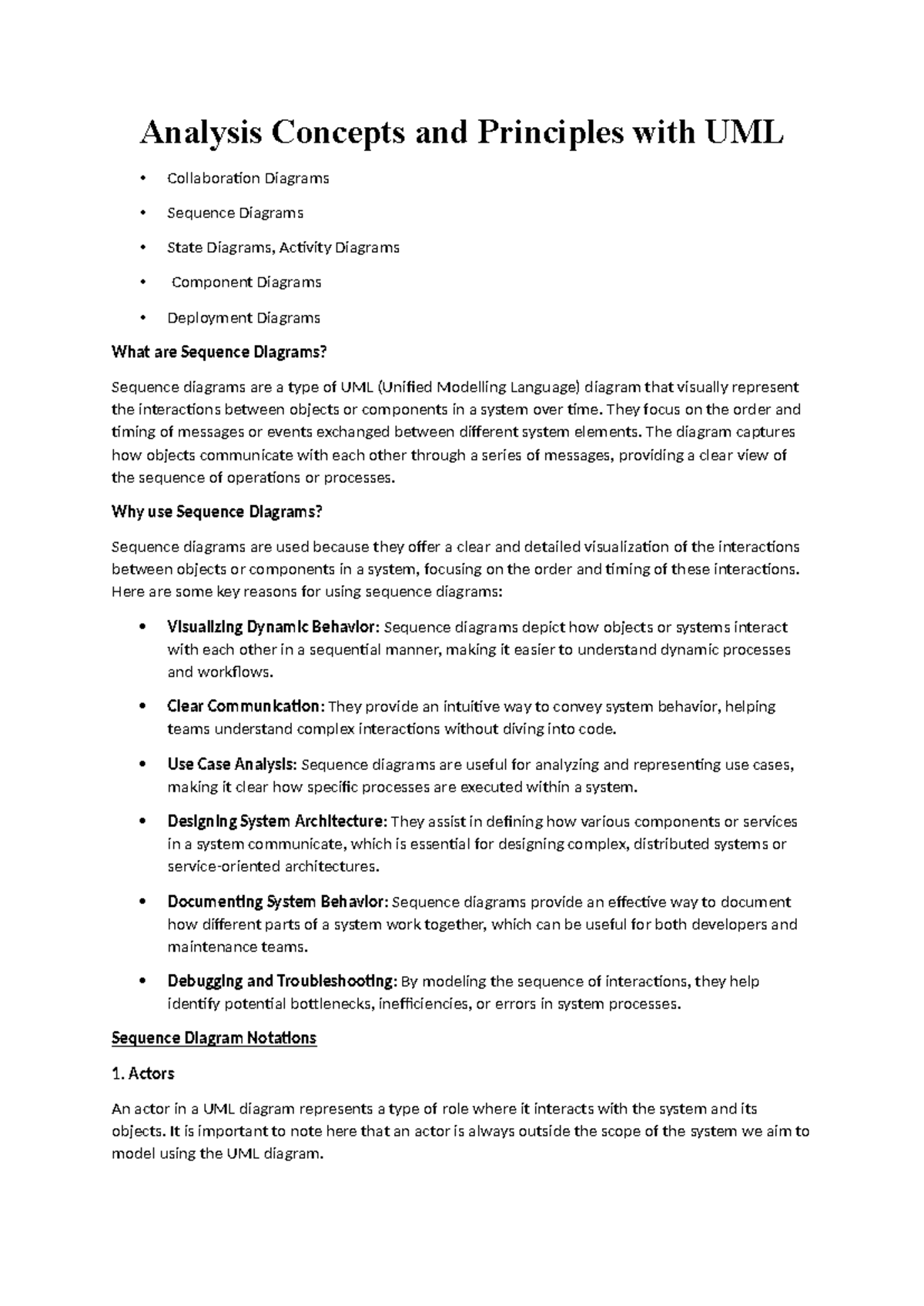 UML Analysis Concepts: Understanding Sequence and Collaboration ...