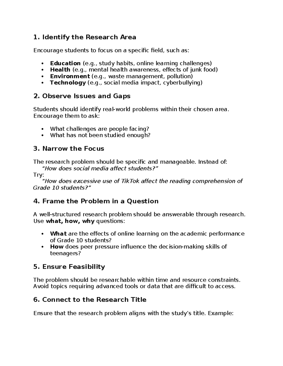The Effects of Social Media on Study Habits of Grade 10 Students - Studocu