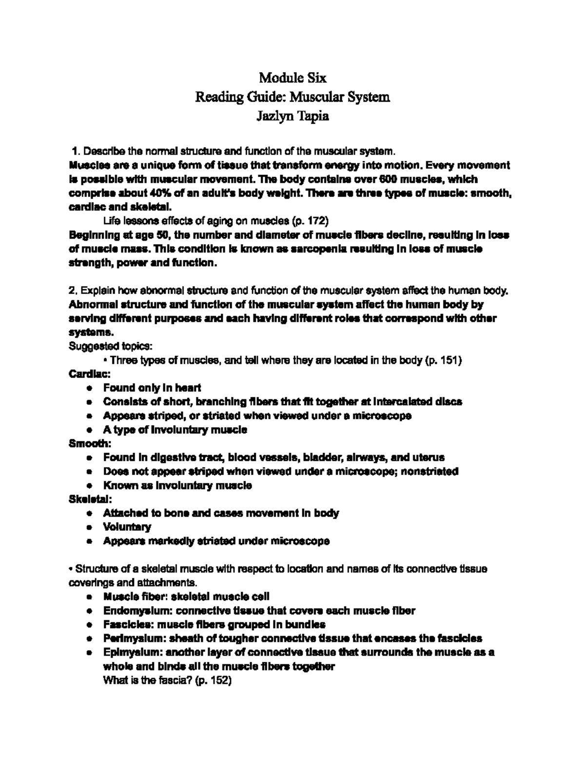 Mod6readgui - FA Davis materials study guide for Module 6 of course ...