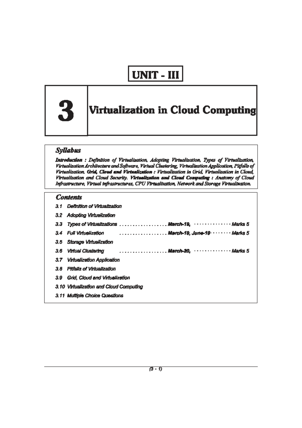 TM TECHNICAL PUBLICATIONS: Unit 3 Textbook on Virtualization Concepts ...