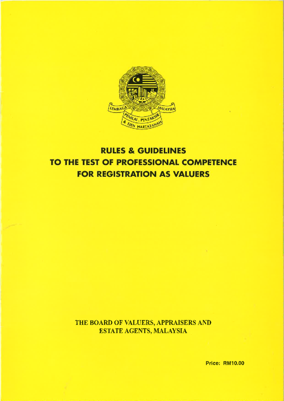 TPC Registration Guidelines for Valuers - Studocu