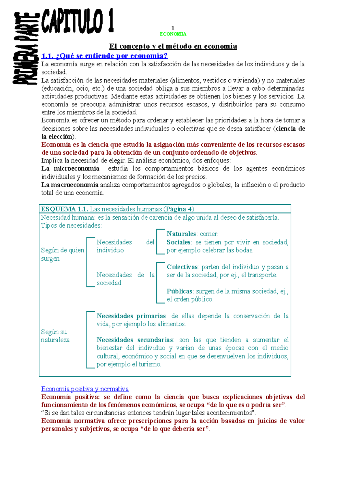 Resumen - Economía: Principios y Aplicaciones - Mochón y Beker - Document Preview