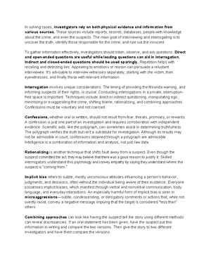 CRJ 207 Spring 2024 Final Exam Study Guide: Chapters 1-6 Notes - Studocu
