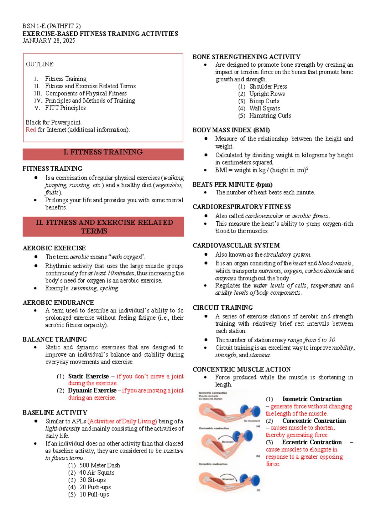 BSN 1E ( Pathfit Topic 1) - BSN 1-E (PATHFIT 2) EXERCISE-BASED FITNESS ...