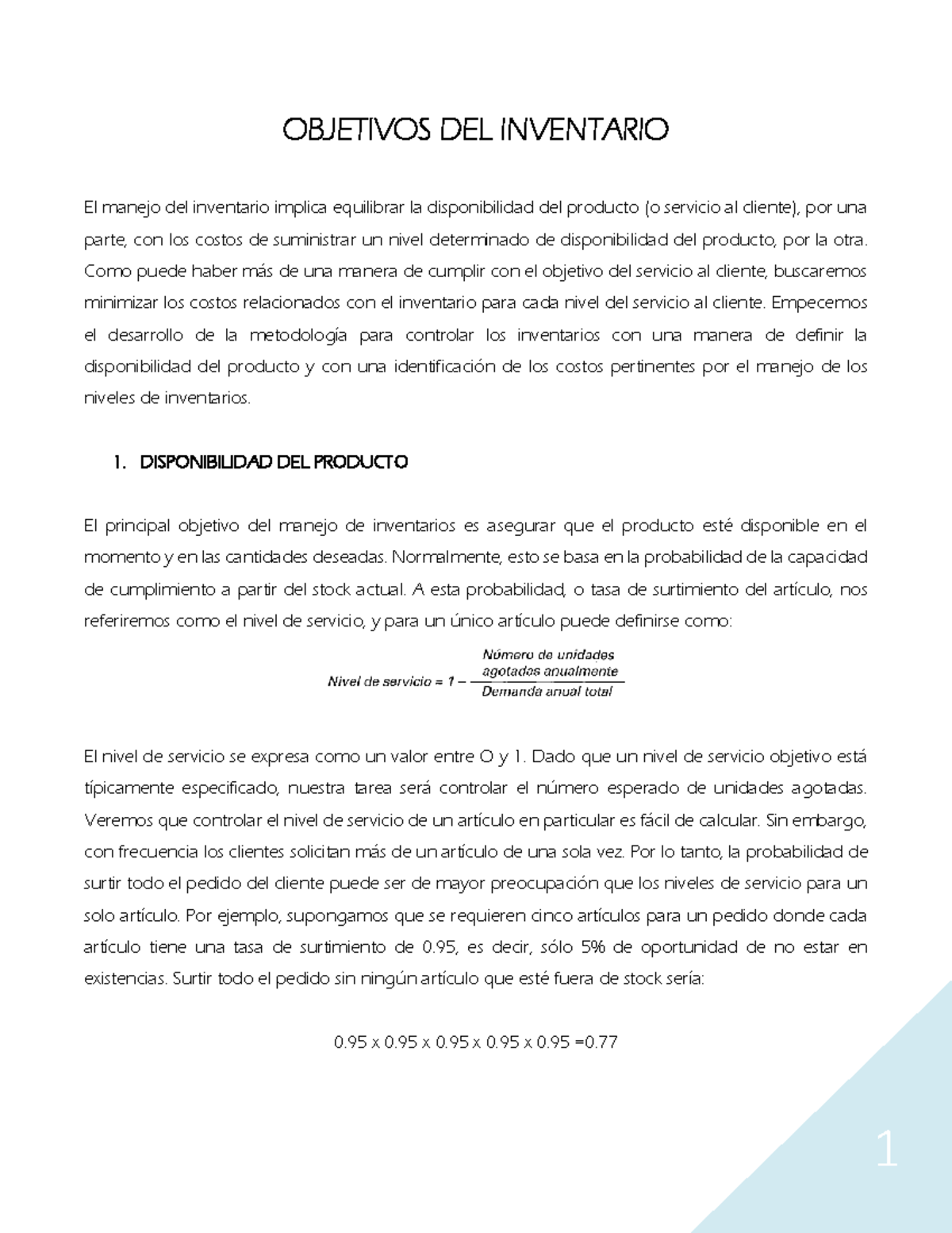 Objetivos y Costos del Manejo de Inventarios: Análisis y Metodología ...