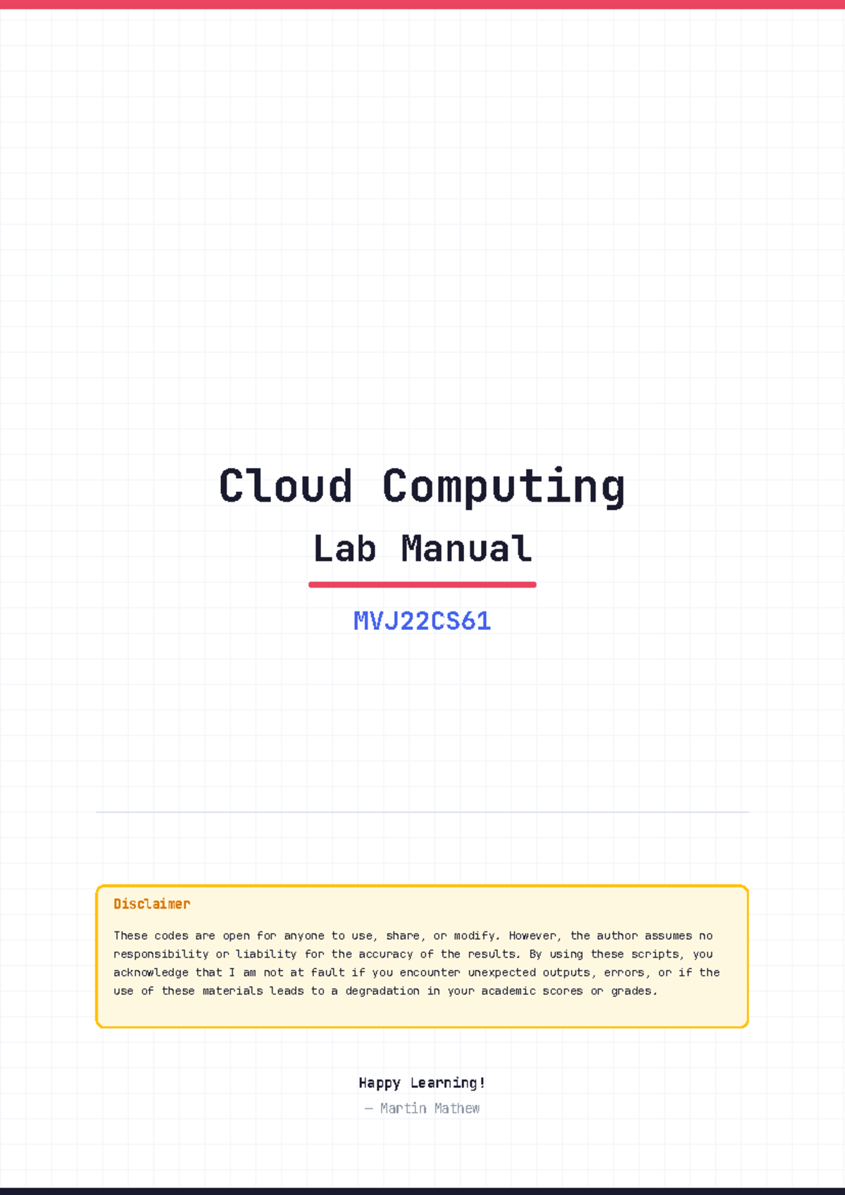 Cloud Computing Lab Manual MVJ22CS61: Spring Boot Examples - Studocu