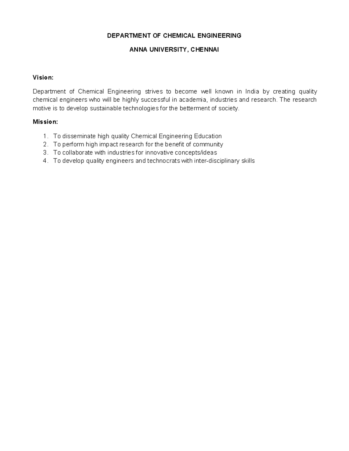 B.Tech Chemical Engineering Syllabus - Regulations 2019 Overview - Studocu