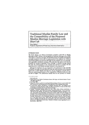 Form Over Function? Analyzing the Recognition of Customary Marriages ...