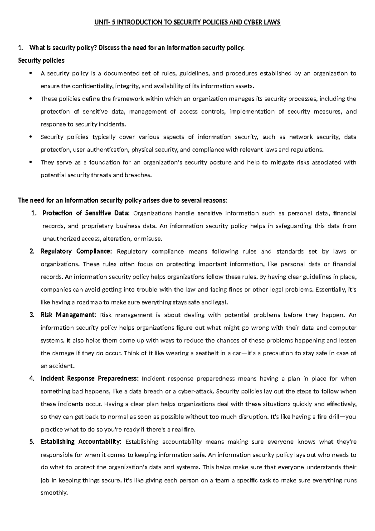 UNIT-3 Short Notes on Cybersecurity Tools and Techniques BCC 301/401 ...