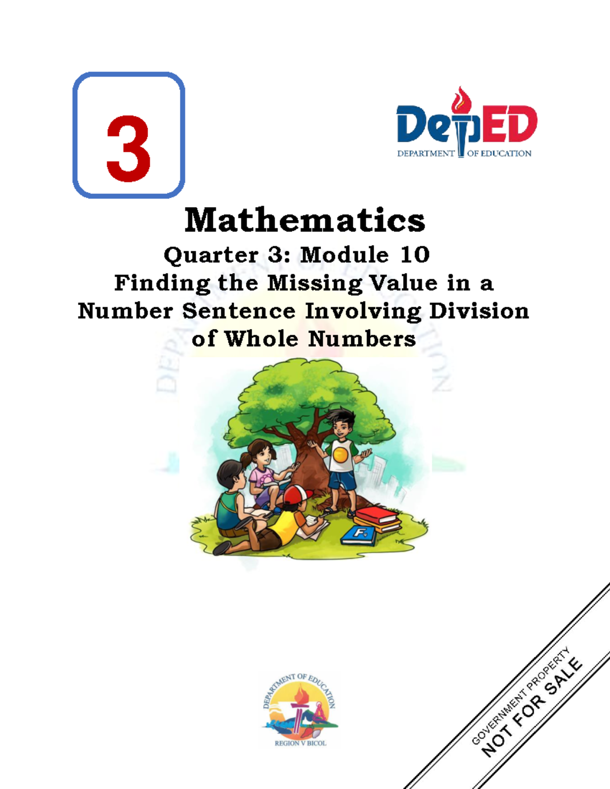 Math 3 Q3 M10: Finding Missing Values in Division Sentences - Studocu