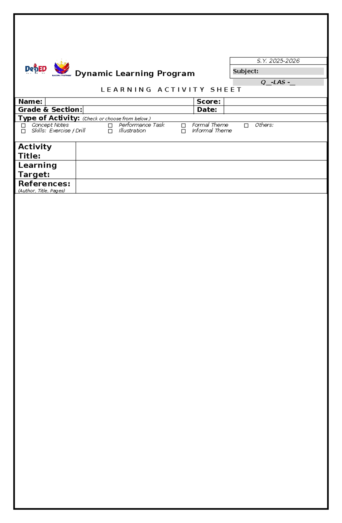 Dep Ed DLP English LAS - it helps - Research In English 1 - Dynamic ...