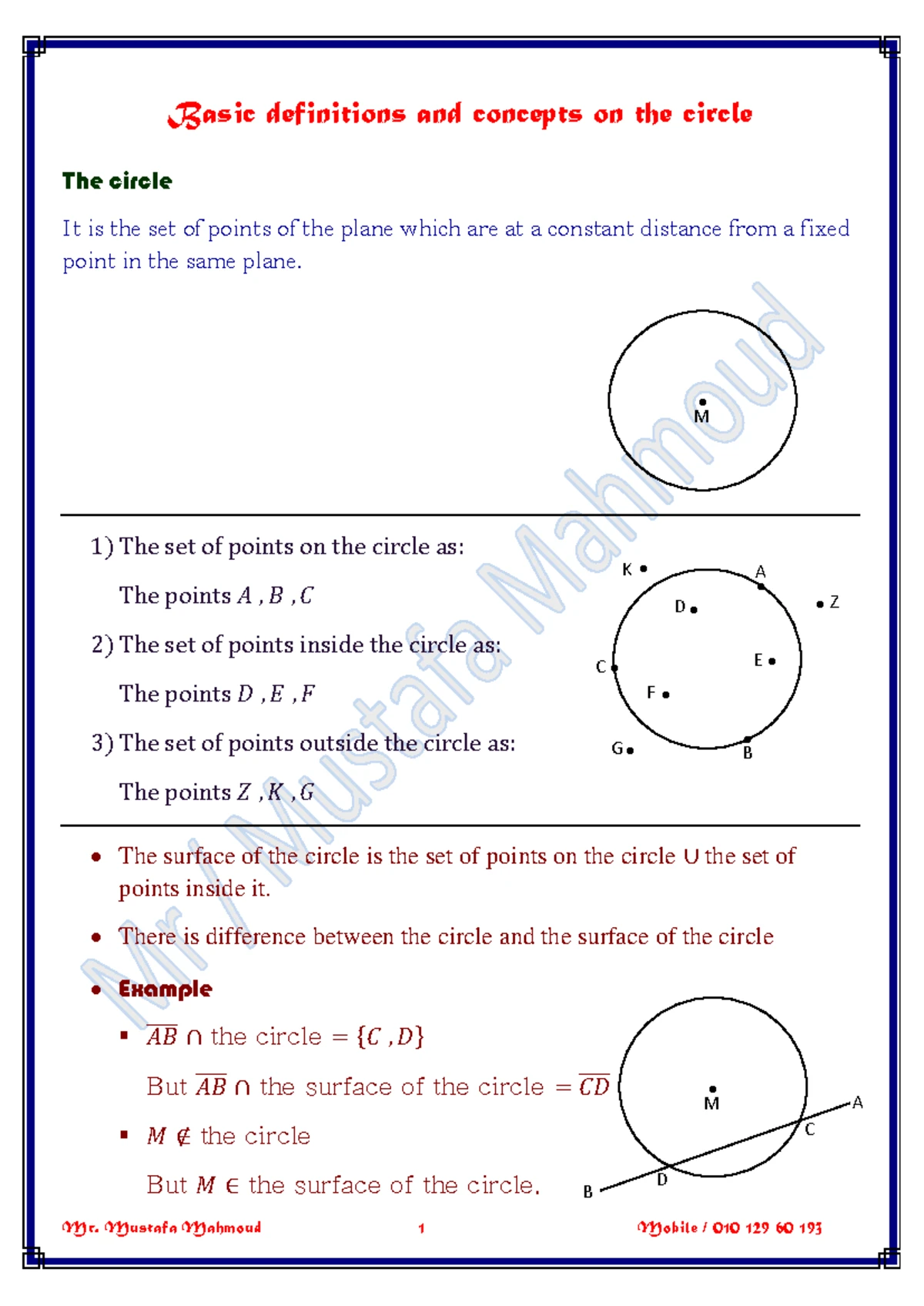 Part (1) Model Answer for Course Code: MATH101 - Studocu
