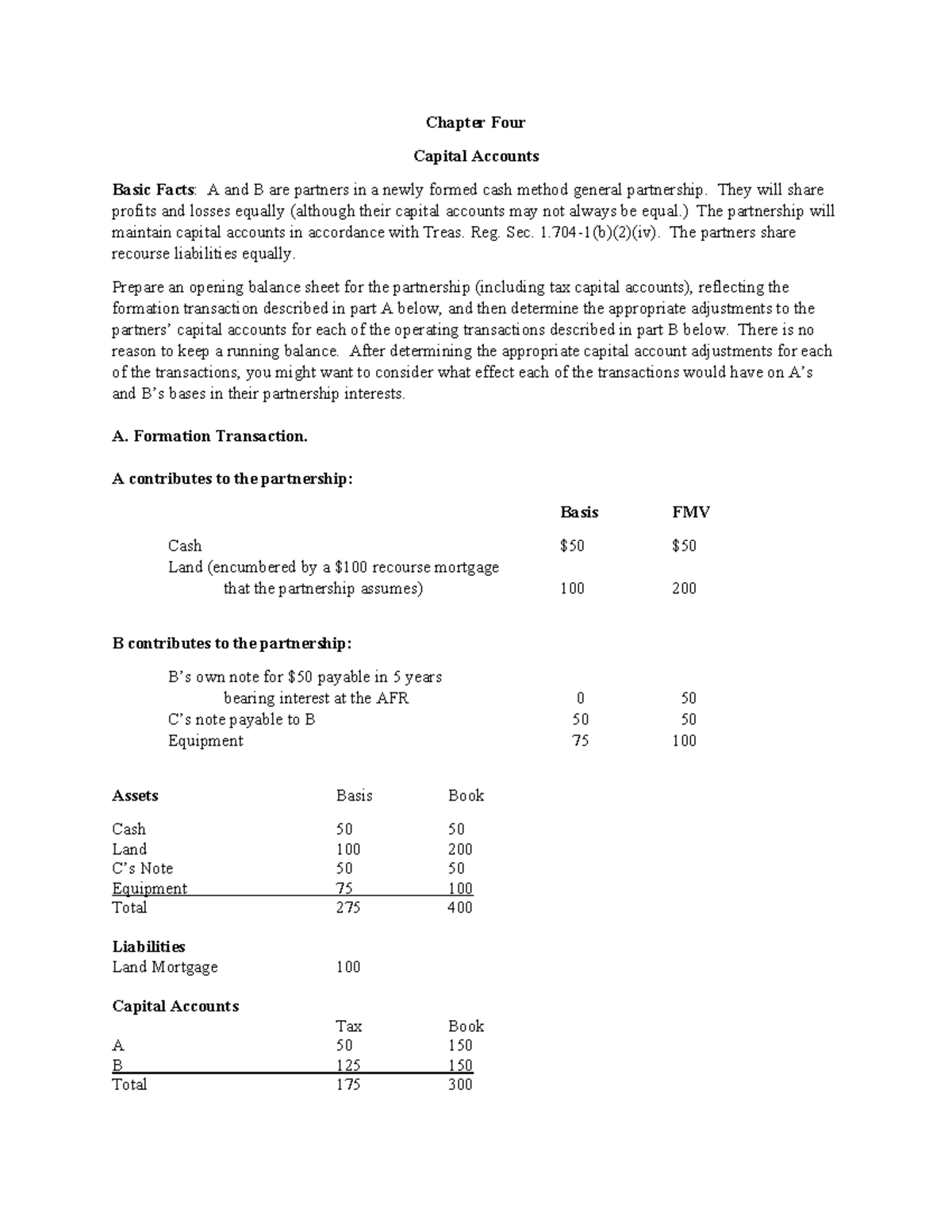 Chapter 4 HW - Partnership Capital Accounts and Adjustments - Studocu