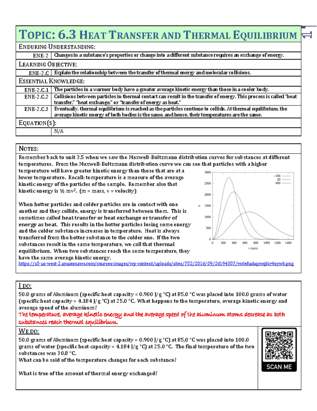 6.3 Heat Transfer & Thermal Equilibrium Key Concepts Summary - Studocu
