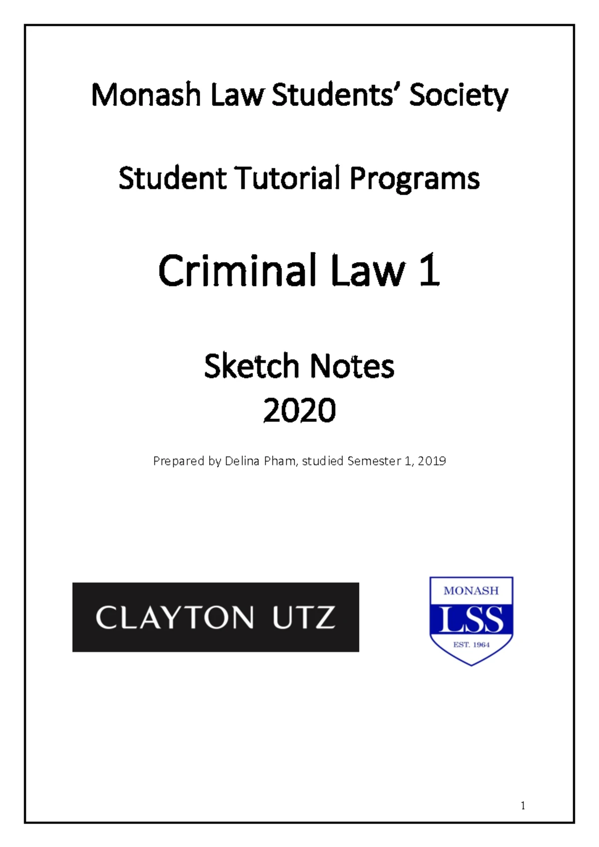CFSD 101 Term 1 Intro to Criminology: Crime and Theories 2024 - Studocu
