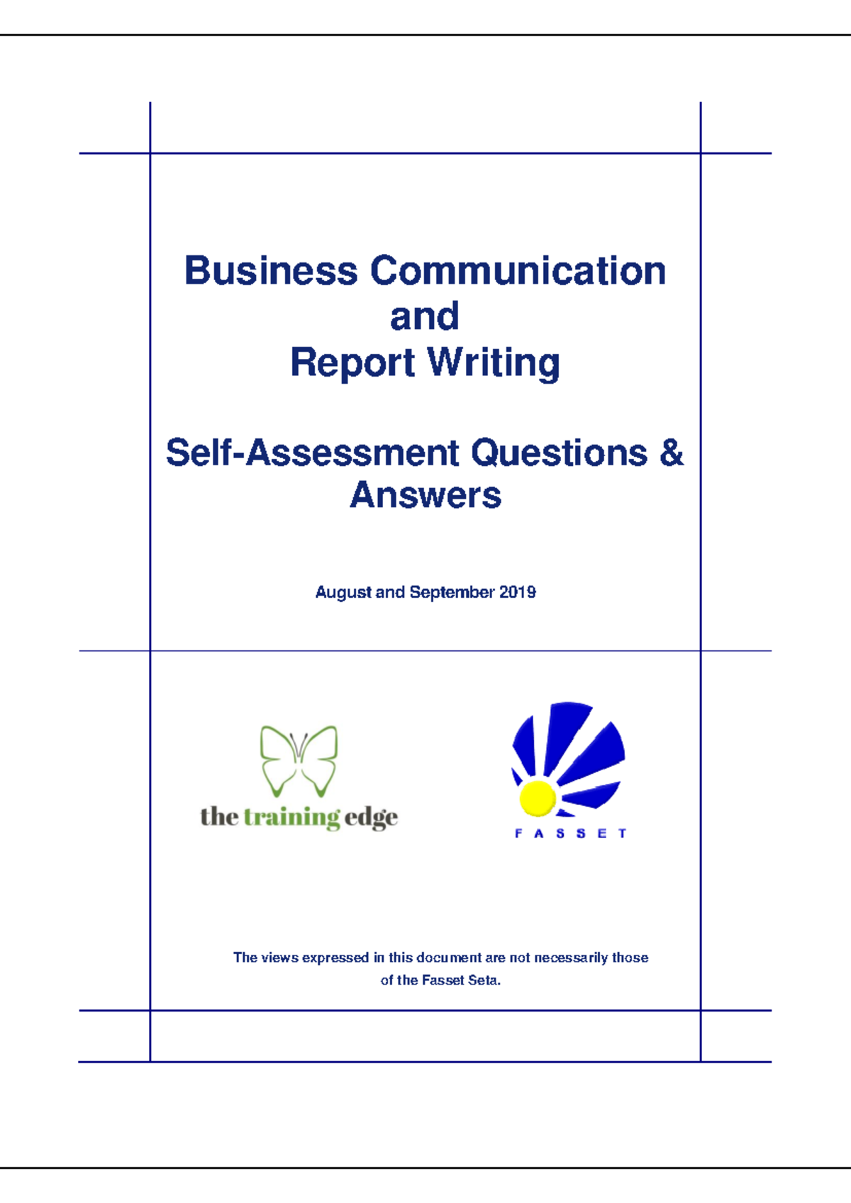 Business Report Writing Q&A: Chapter 1 Overview and Insights - Studocu