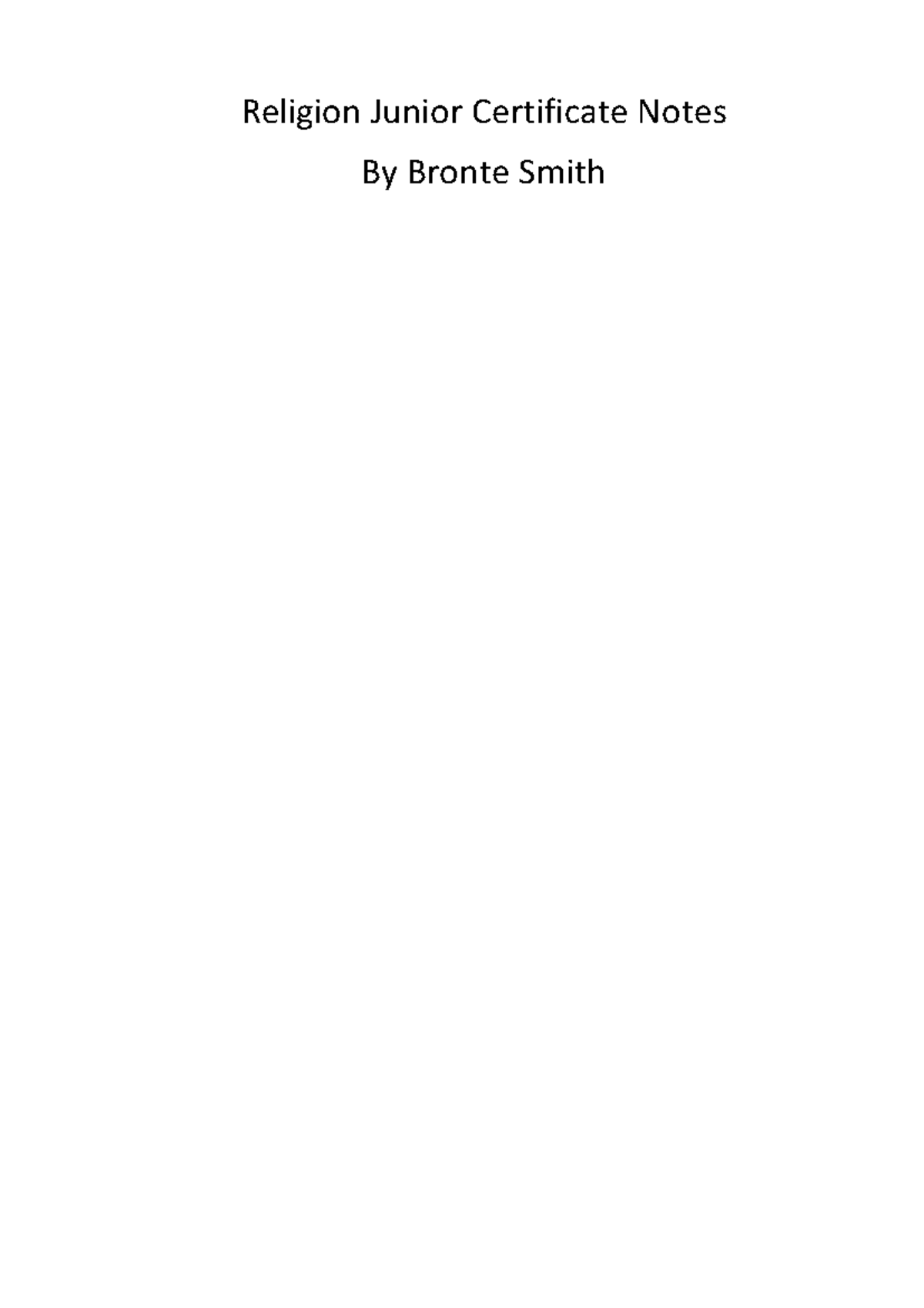 Religion JC Notes: Communities of Faith & Key Beliefs in Islam and ...