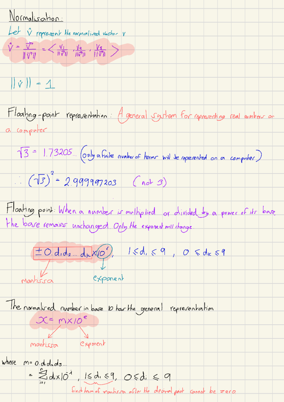 Floating point representation & error - APPM1030A - Studocu