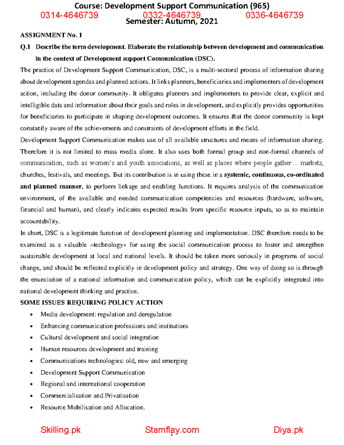 Development Support Communication (DSC) Insights and Strategies - 965 ...