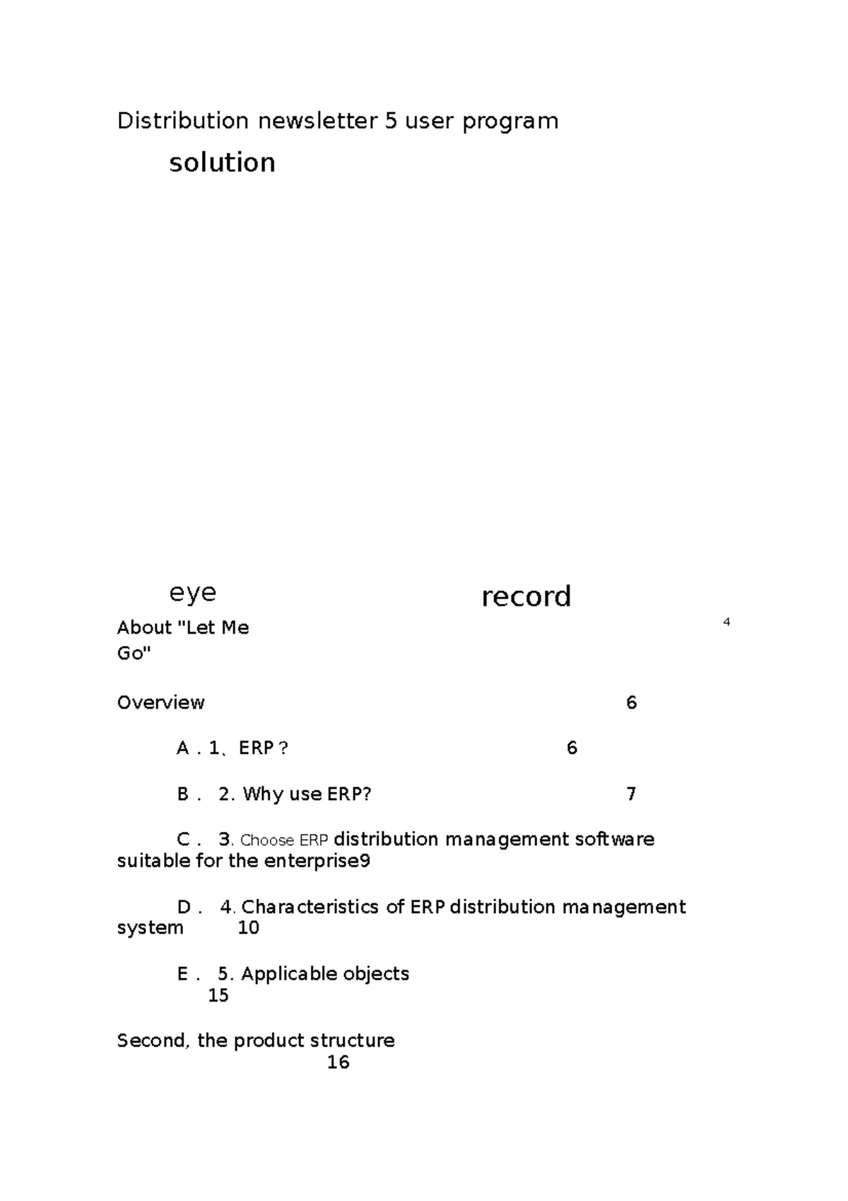 Distribution newsletter 5 user program - Distribution newsletter 5 user ...