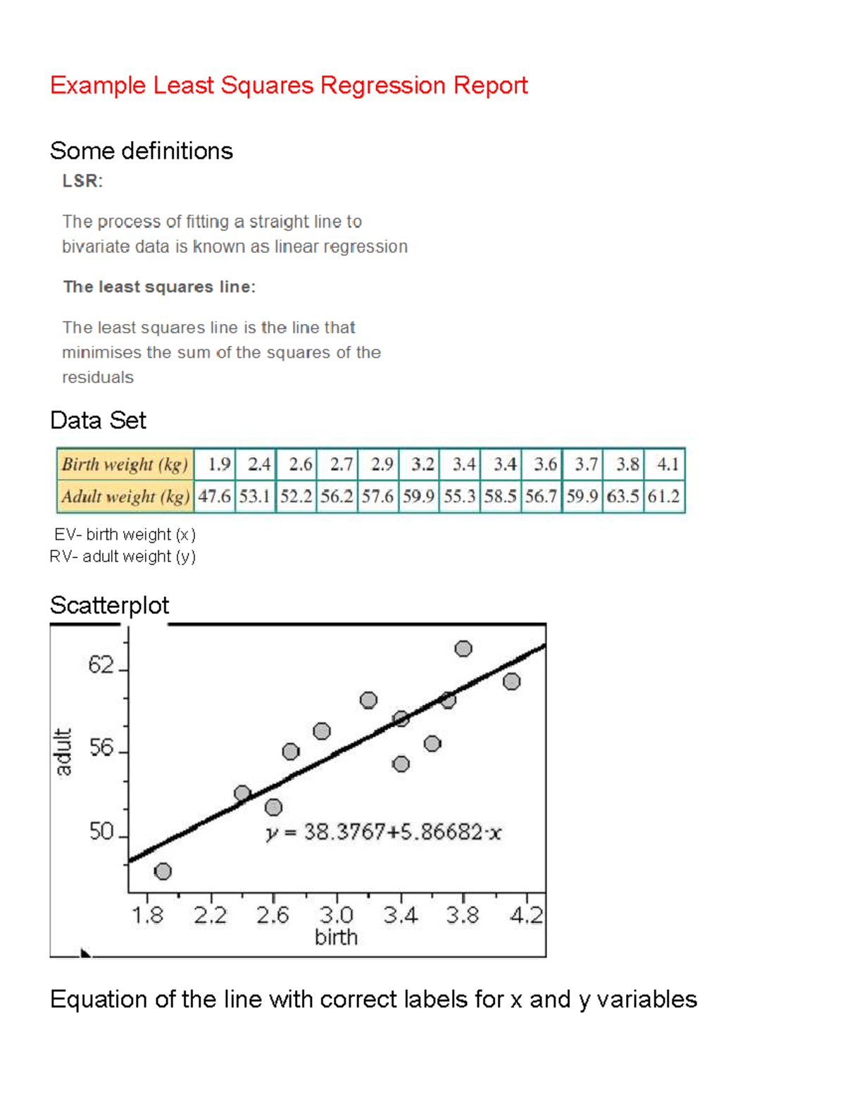 Example LSR Report (Course Code: 8) - Summary of Chapter 2 - Studocu