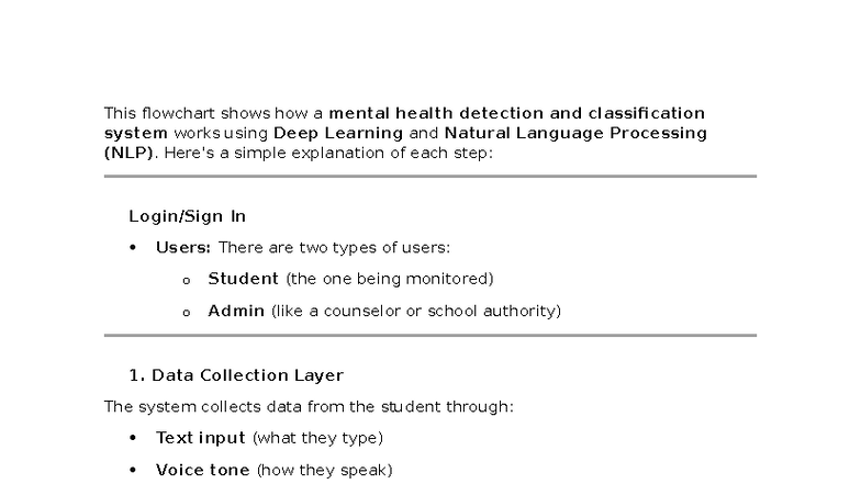 Deep Learning & NLP for Mental Health Detection System (Notes) - Studocu