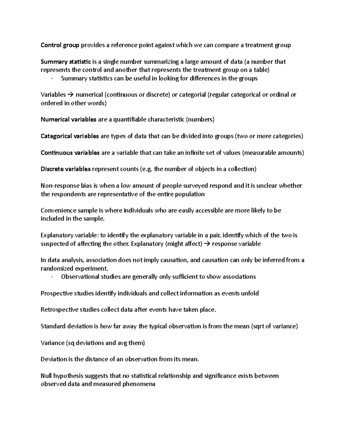 Statistics Notes for Understanding Variables and Hypothesis Testing ...