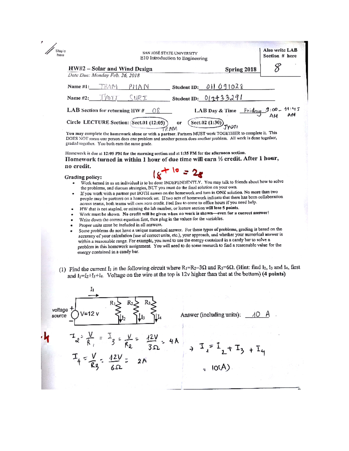 HW2 - ENGR 010 Homework 2: Solar and Wind Design Lab Instructions - Studocu