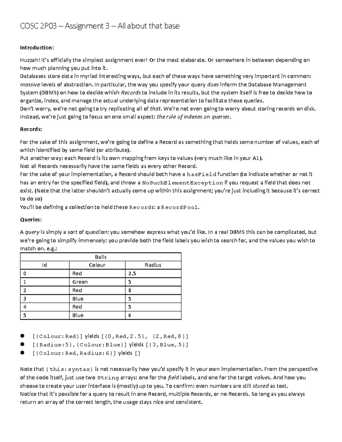 COSC 2P03 Midterm 2018 - COSC 2P03 - Brocku - Studocu