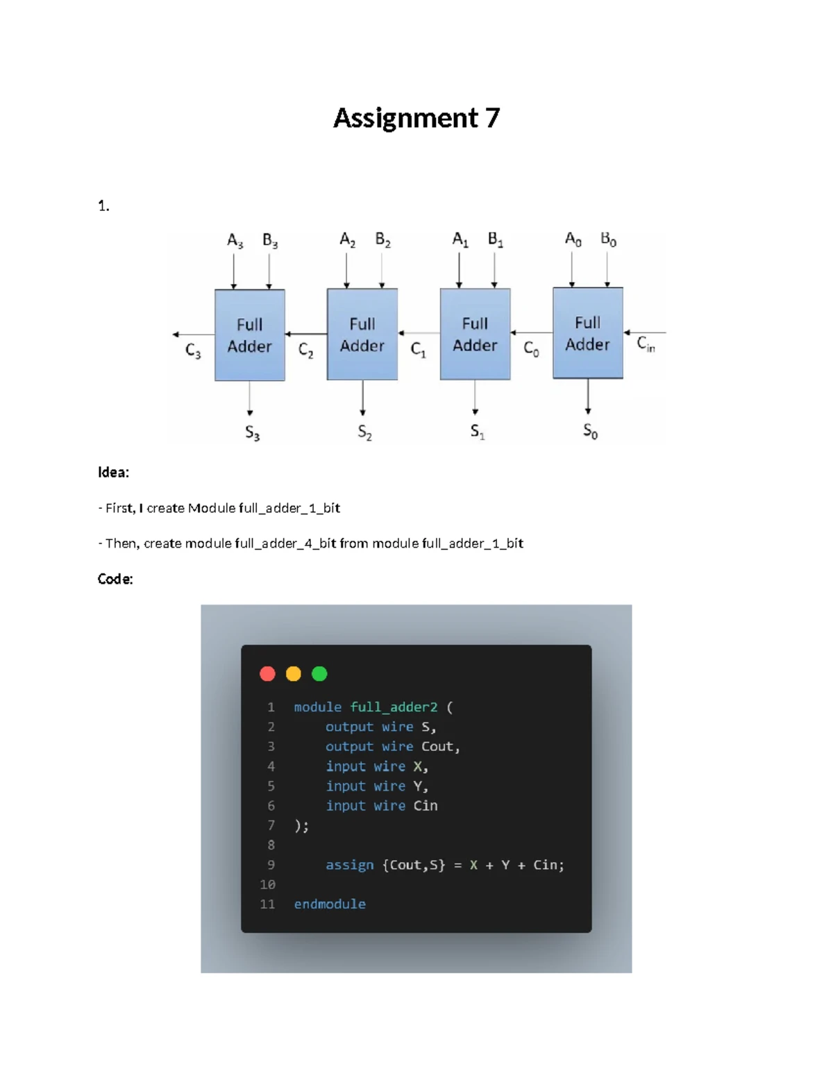 Assign 10 Basic Verilog Nguyễn Tấn Đạt BIC21042025 - Embedded System ...