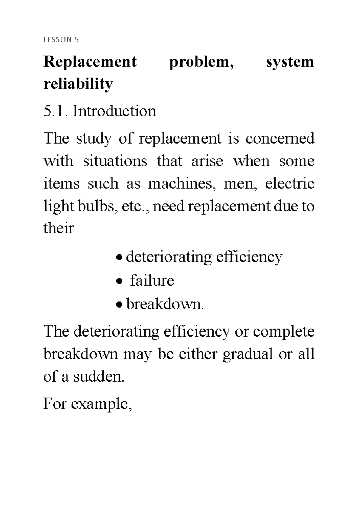 DOC-20260105-WA0079 - Lesson 5 & 6: Replacement Reliability & NPV ...