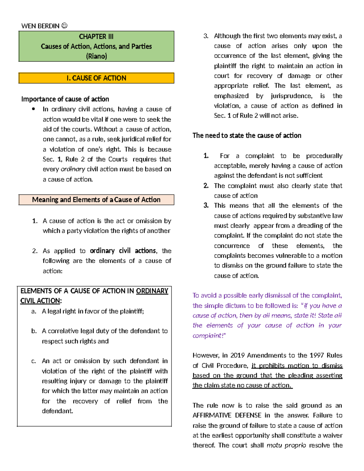 Civil Procedure: General Principles and Remedial Law Overview