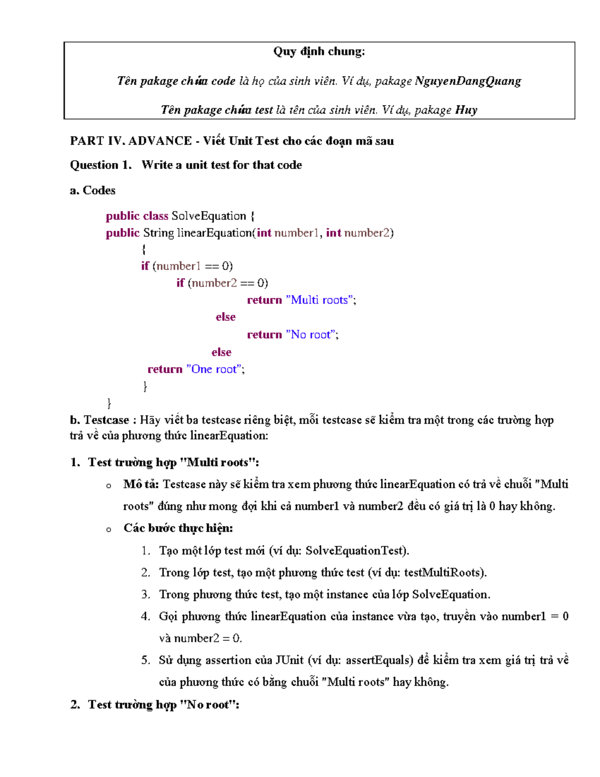 Lab 2 - Unit Test - Advance 2025: Writing Unit Tests for Java Code ...