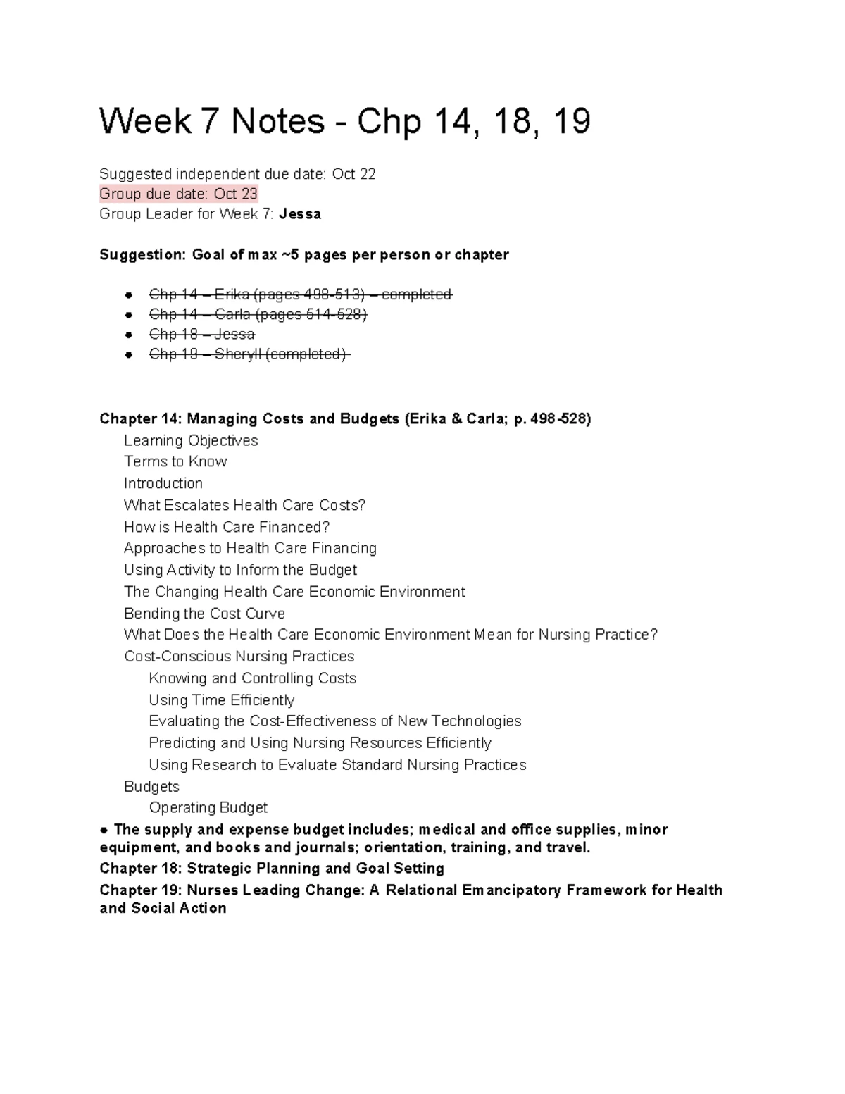 Revised Learning Plan 2 (CNO Quality Assurance) - Reflection & Goals ...