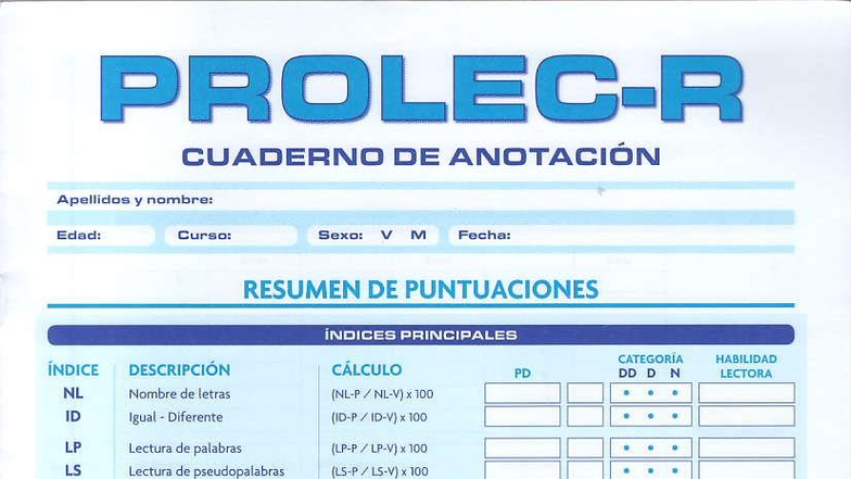 Prolec - R Cuaderno de anotaciones original - Psicología Educativa ...