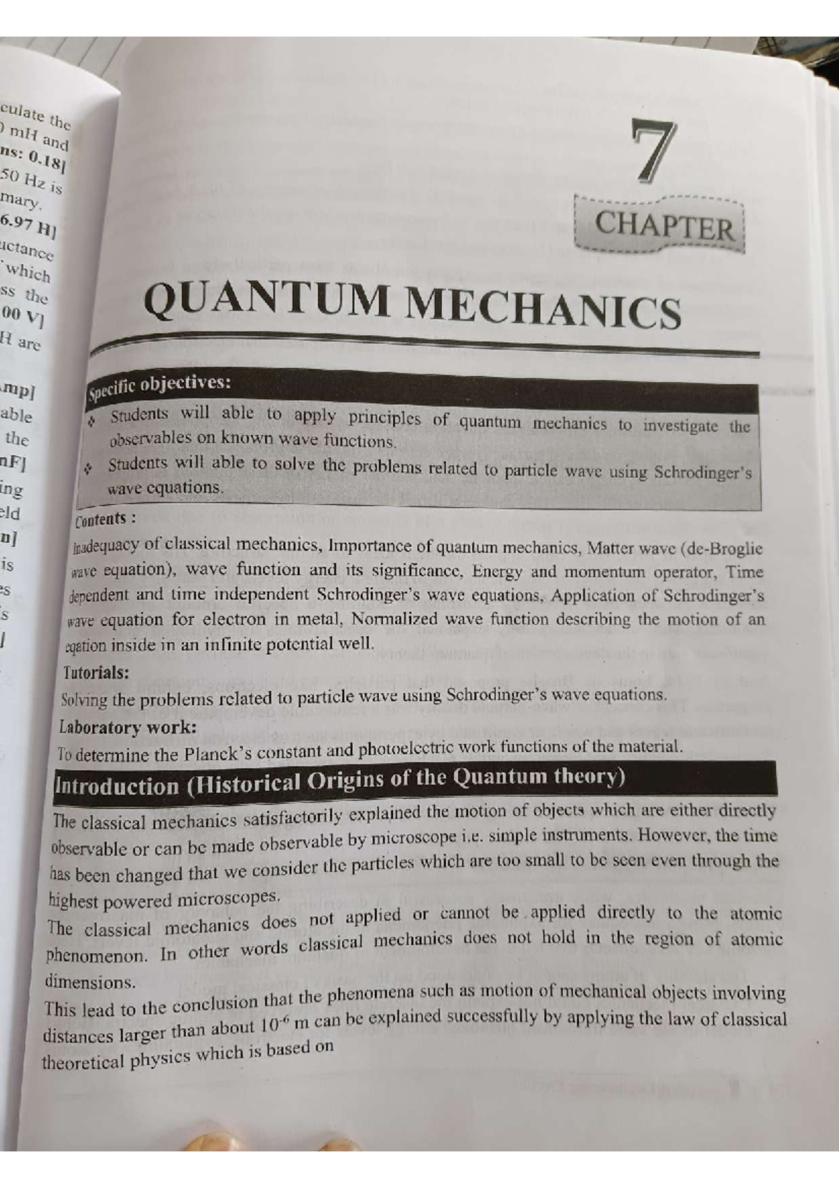 Quantum Mechanics (PHYS 101): Chapter Overview and Key Concepts - Studocu