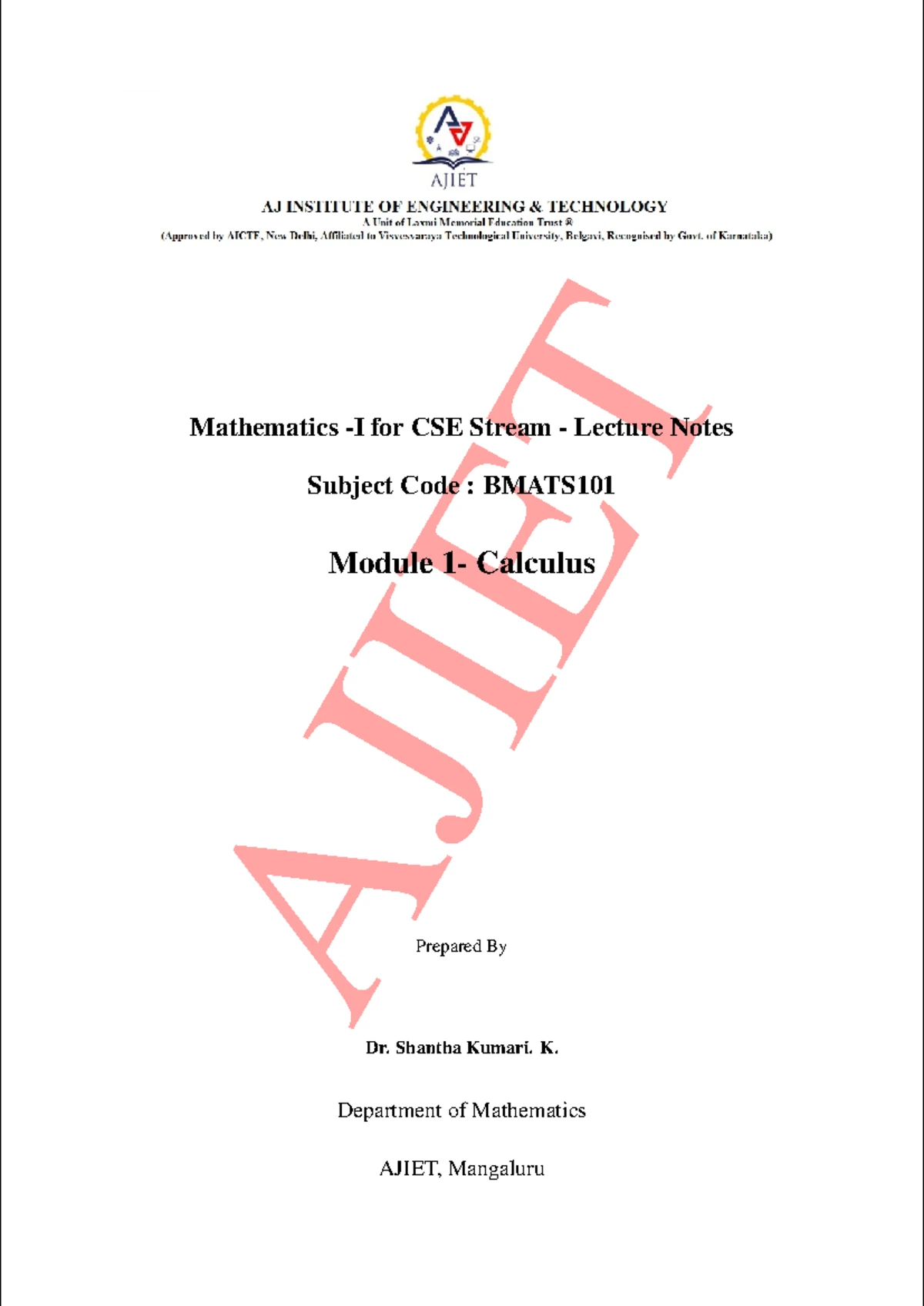 21MAT31 Module 3 Lecture Notes on Fourier Transform Techniques - Studocu