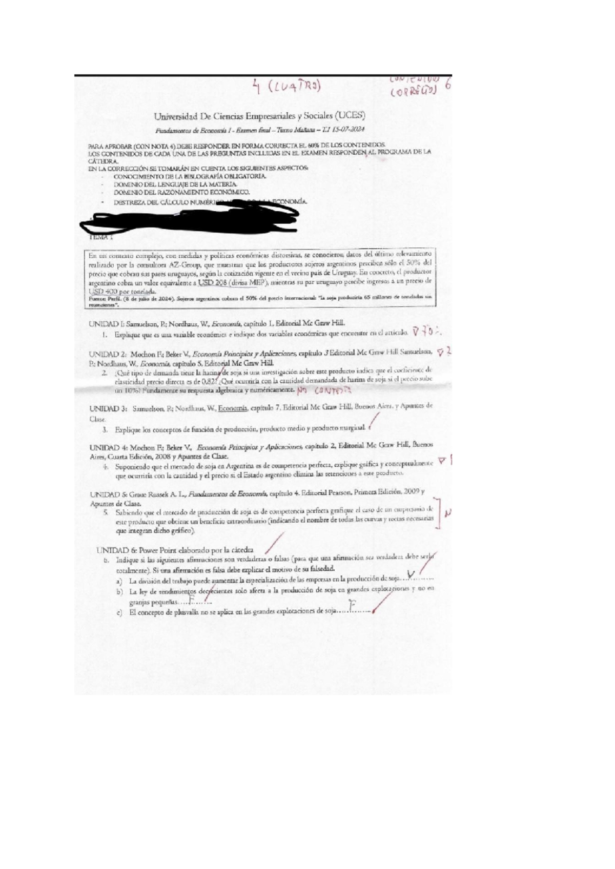 Final Exam Notes: Fundamentos de Economía I (LUATRO) - Document Preview