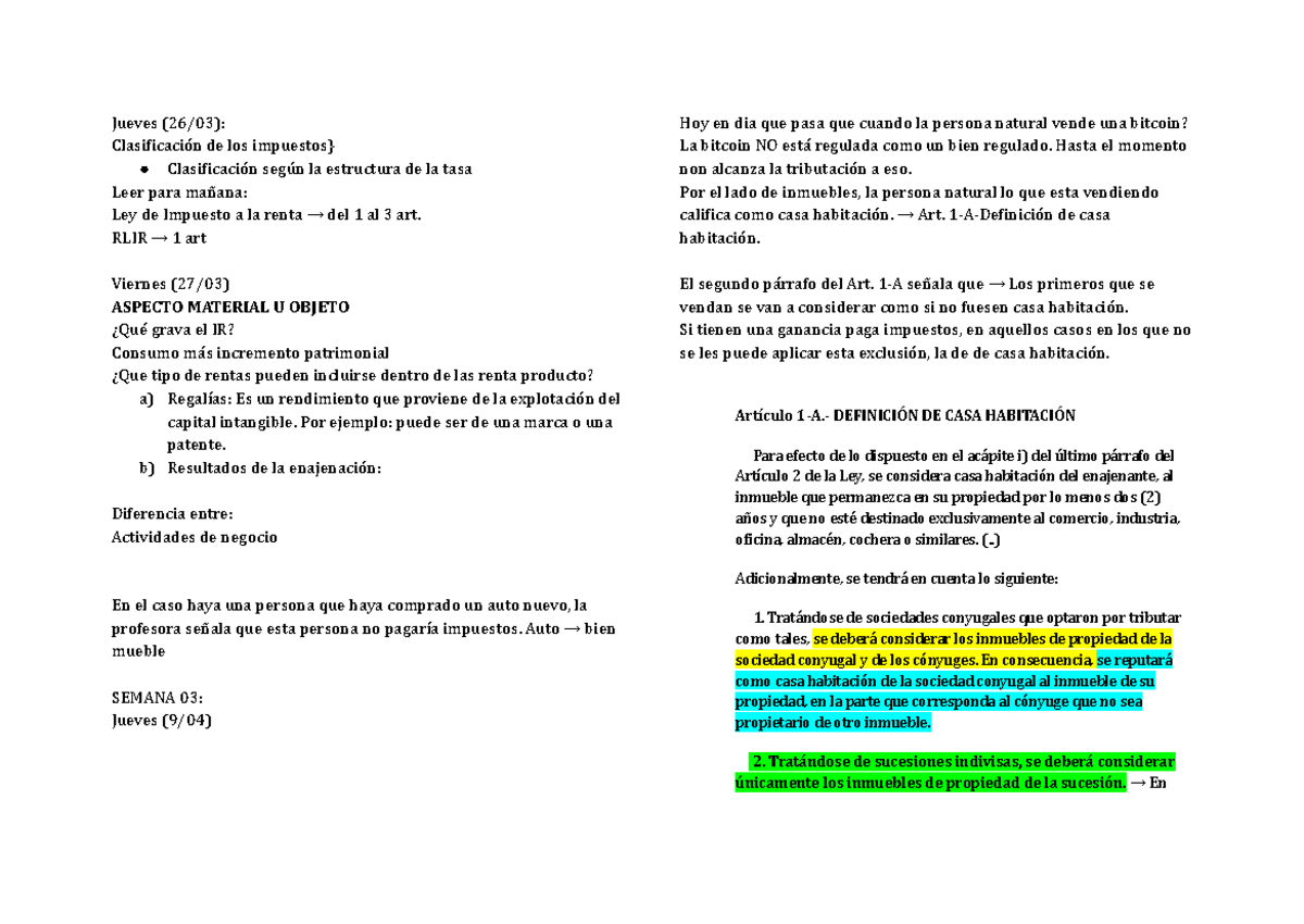 Impuesto a la Renta: Apuntes y Clasificación de Ingresos (IR 2023 ...
