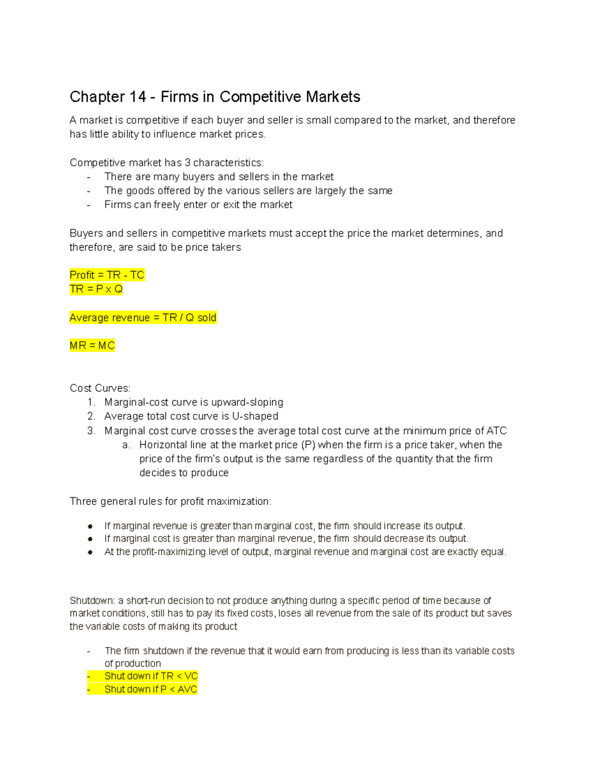 Econ Final Exam Notes: Market Structures & Consumer Theory Overview ...