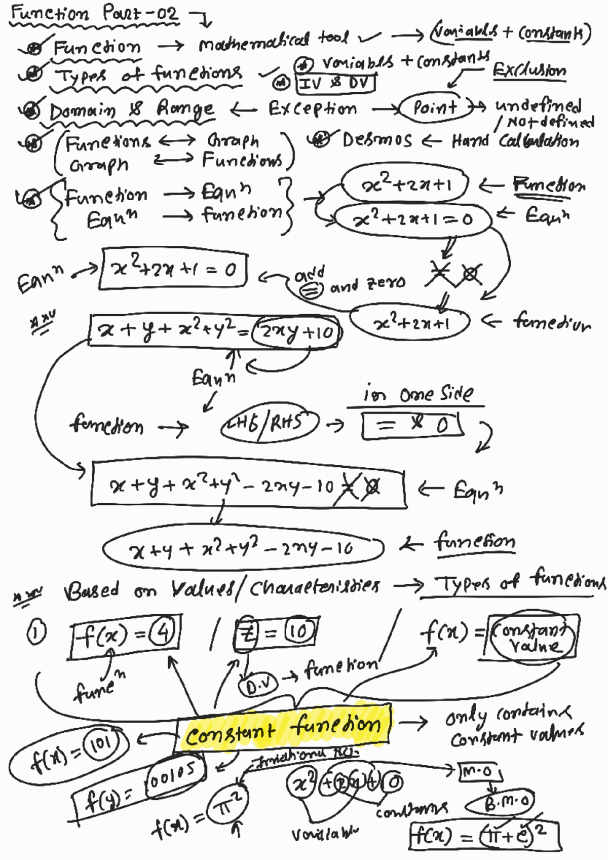 Function Types and Characteristics - Part 02 - Calculus - JLT - Studocu